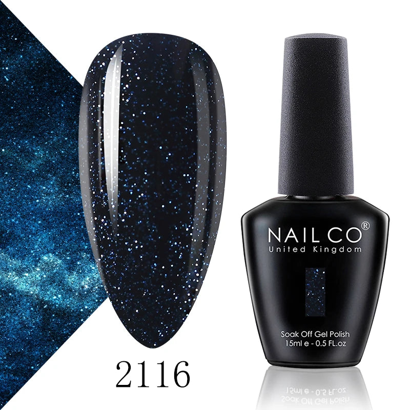 NAILCO 15ml Fresh Series Gel Nail Polish Design UV&LED Nail Gel Spring Summer Color Vernis Nail Art Glitter All For Manicure Set - Tasawoq
