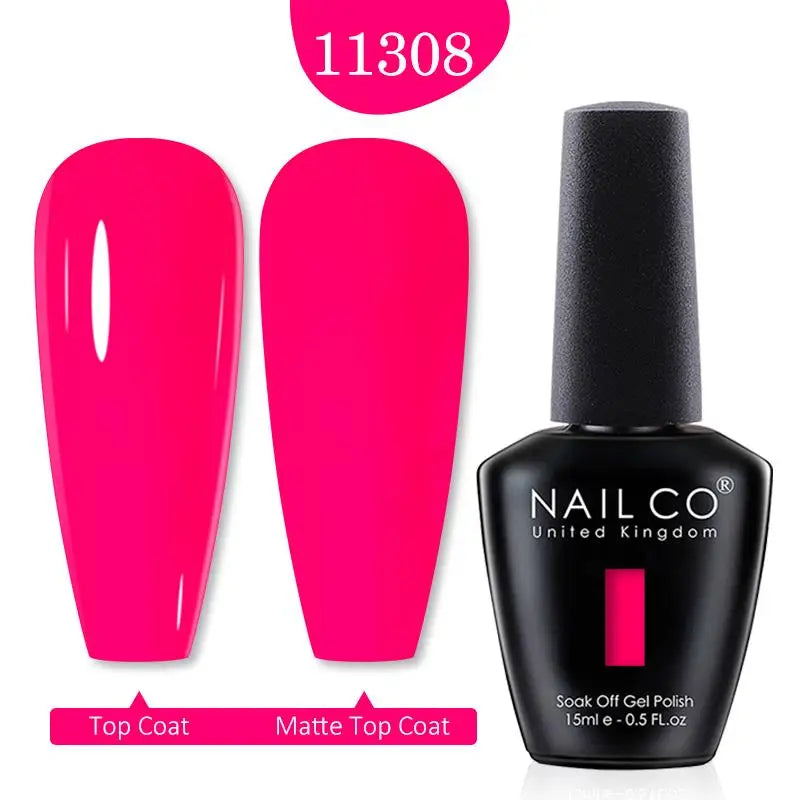 NAILCO Red Colors Series 15ML Nail Gel Polish Nail Supplies Semi Permanent For Nail Art Manicure Soak Off LED UV Hybrid Varnish - Tasawoq