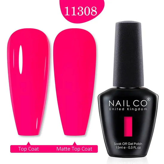 NAILCO Red Colors Series 15ML Nail Gel Polish Nail Supplies Semi Permanent For Nail Art Manicure Soak Off LED UV Hybrid Varnish - Tasawoq