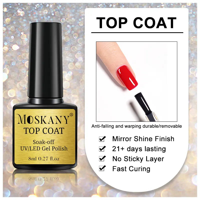 Acrylic No-acid Primer Nail Art Set With Base Coat And Top Coat Soak Off Gel Nail Polish For Nail Art Design Tool Kit - Tasawoq