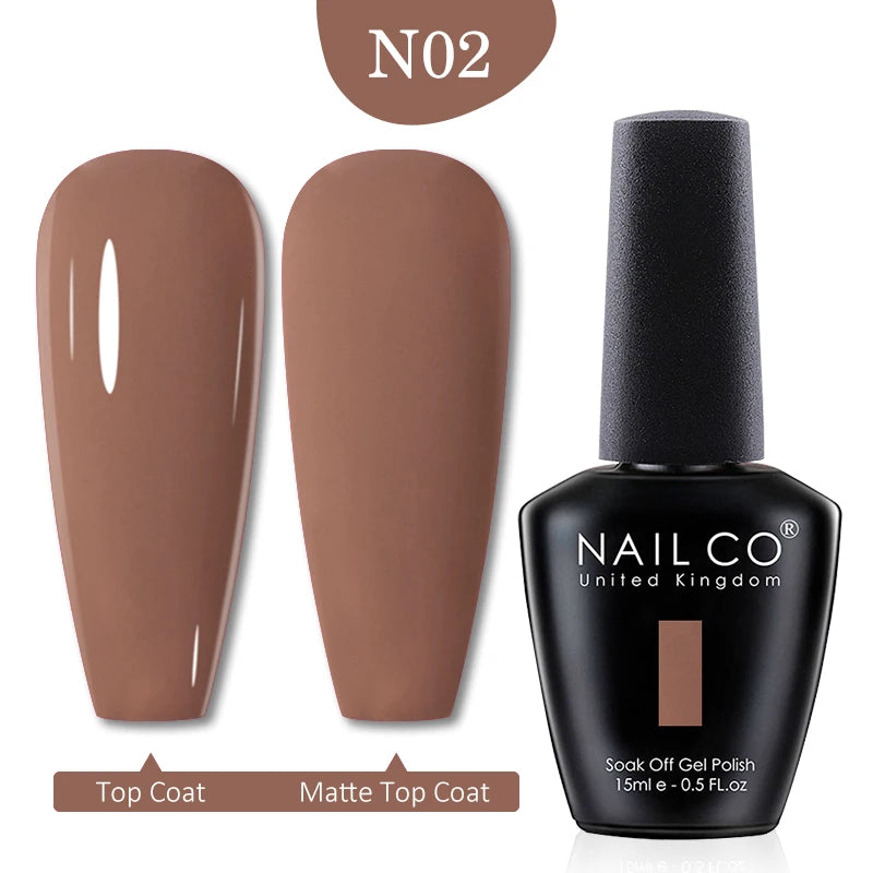 NAILCO Red Colors Series 15ML Nail Gel Polish Nail Supplies Semi Permanent For Nail Art Manicure Soak Off LED UV Hybrid Varnish - Tasawoq
