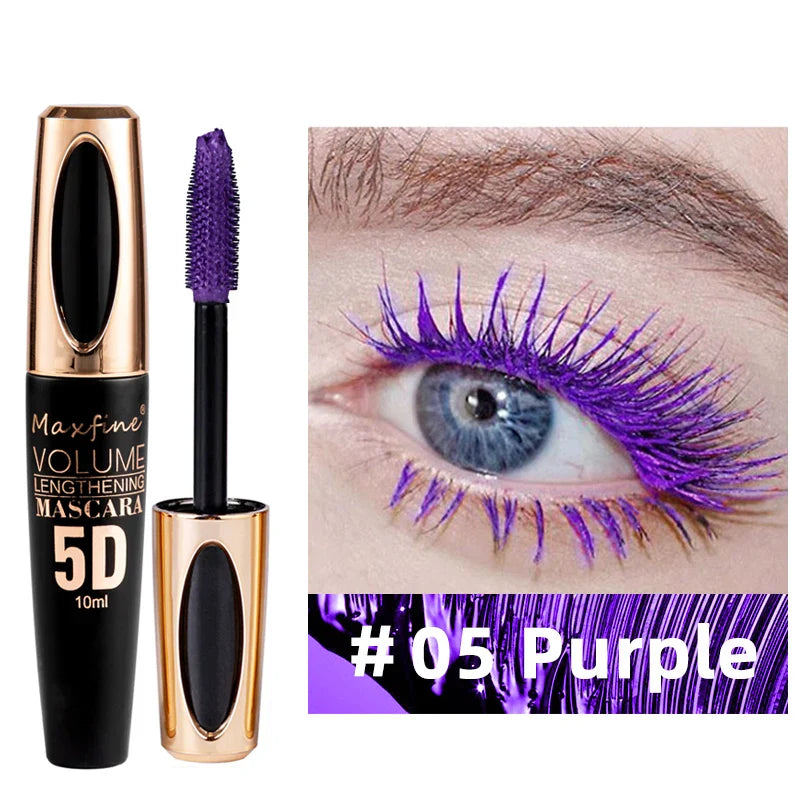 5D Silk Mascara with Big Eyes, Strong and Lasting Black Content and Length, Waterproof and Non-caking, and Prolonged Mascara. - Tasawoq