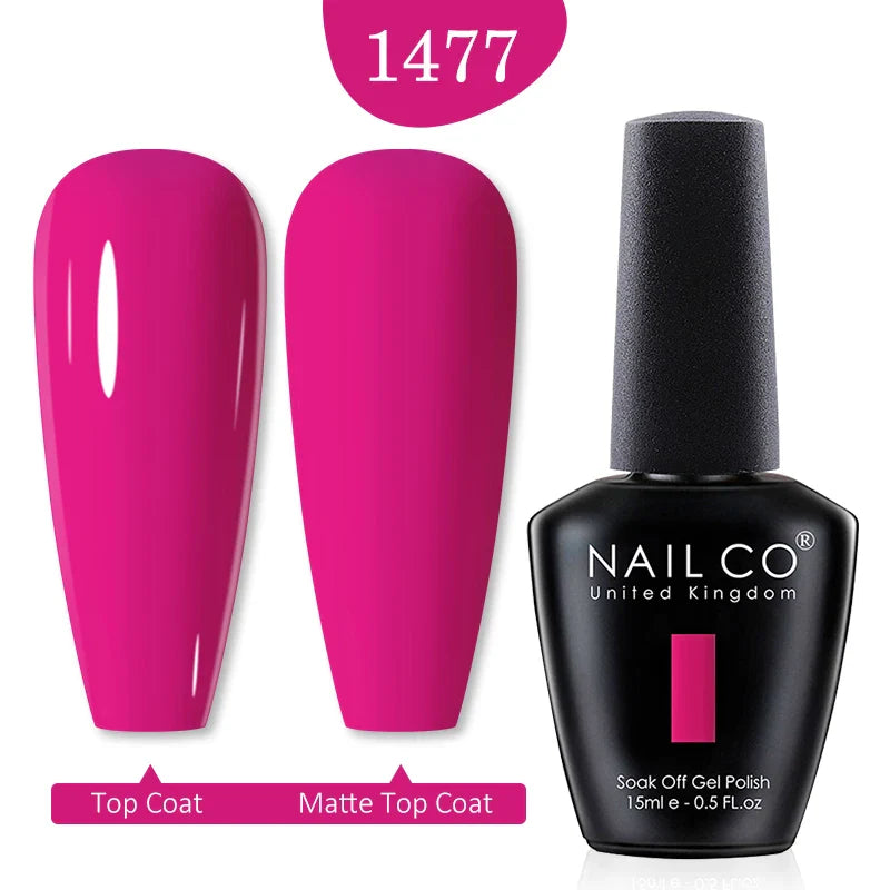 NAILCO Red Colors Series 15ML Nail Gel Polish Nail Supplies Semi Permanent For Nail Art Manicure Soak Off LED UV Hybrid Varnish - Tasawoq