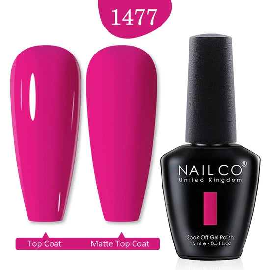 NAILCO Red Colors Series 15ML Nail Gel Polish Nail Supplies Semi Permanent For Nail Art Manicure Soak Off LED UV Hybrid Varnish - Tasawoq