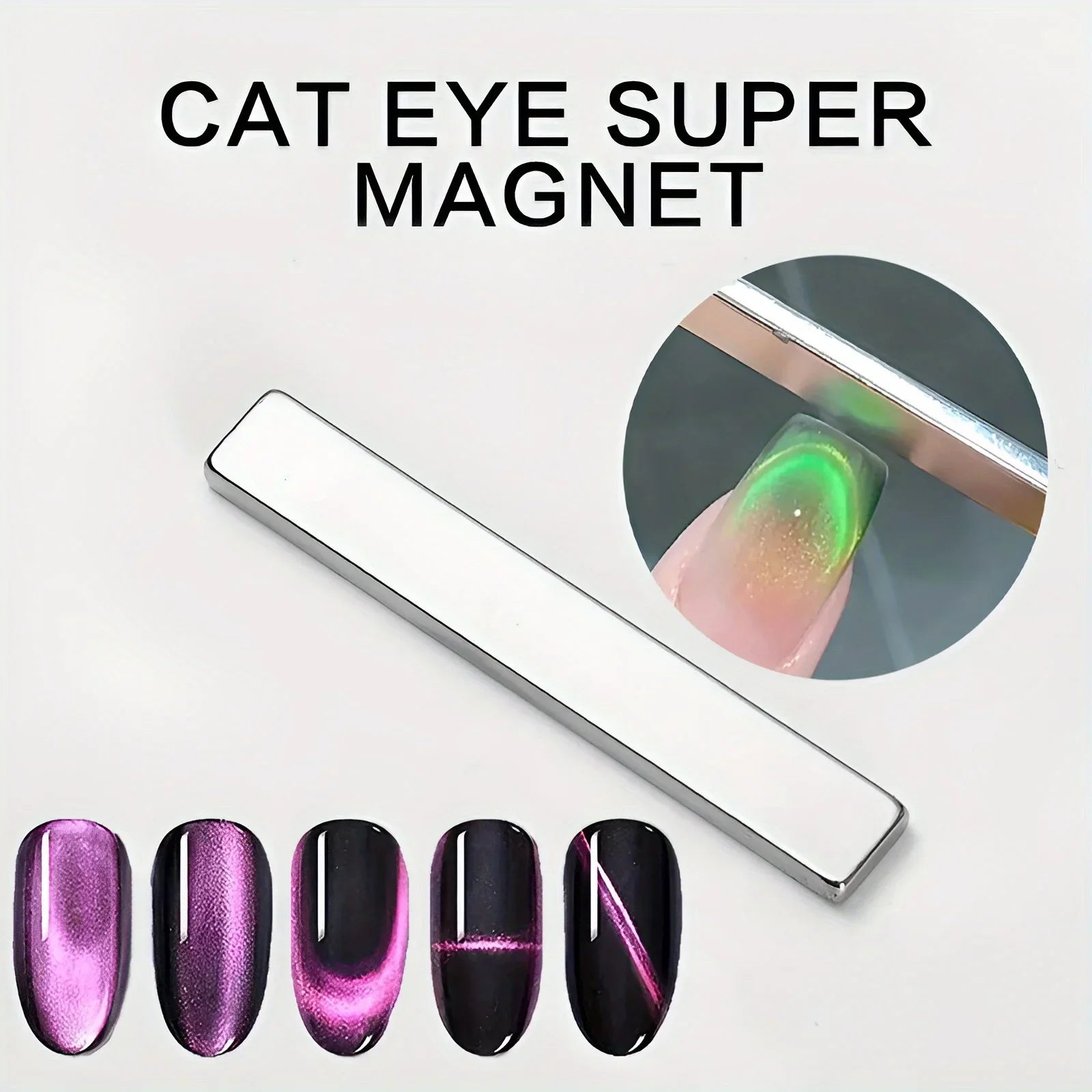 Nail Art Magnetic Pen 3D Cat Eye Painting Nails Art Design Dual-Ended Magnet Wand Gel Polish Magic for Manicure DIY&Salon Tools - Tasawoq