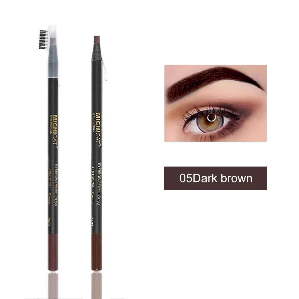 1PC Eyebrow Pencil Waterproof Microblading Eyebrow Pen Tint Tattoo Eyebrows Makeup 6 Colors Natural Long Lasting Eye Brow Pencil - Tasawoq
