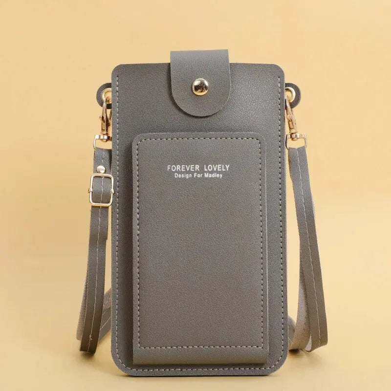 Women Bags Soft Leather Wallets Touch Screen Cell Phone Purse Crossbody Shoulder Strap Handbag for Female Cheap Women's Bags - Tasawoq