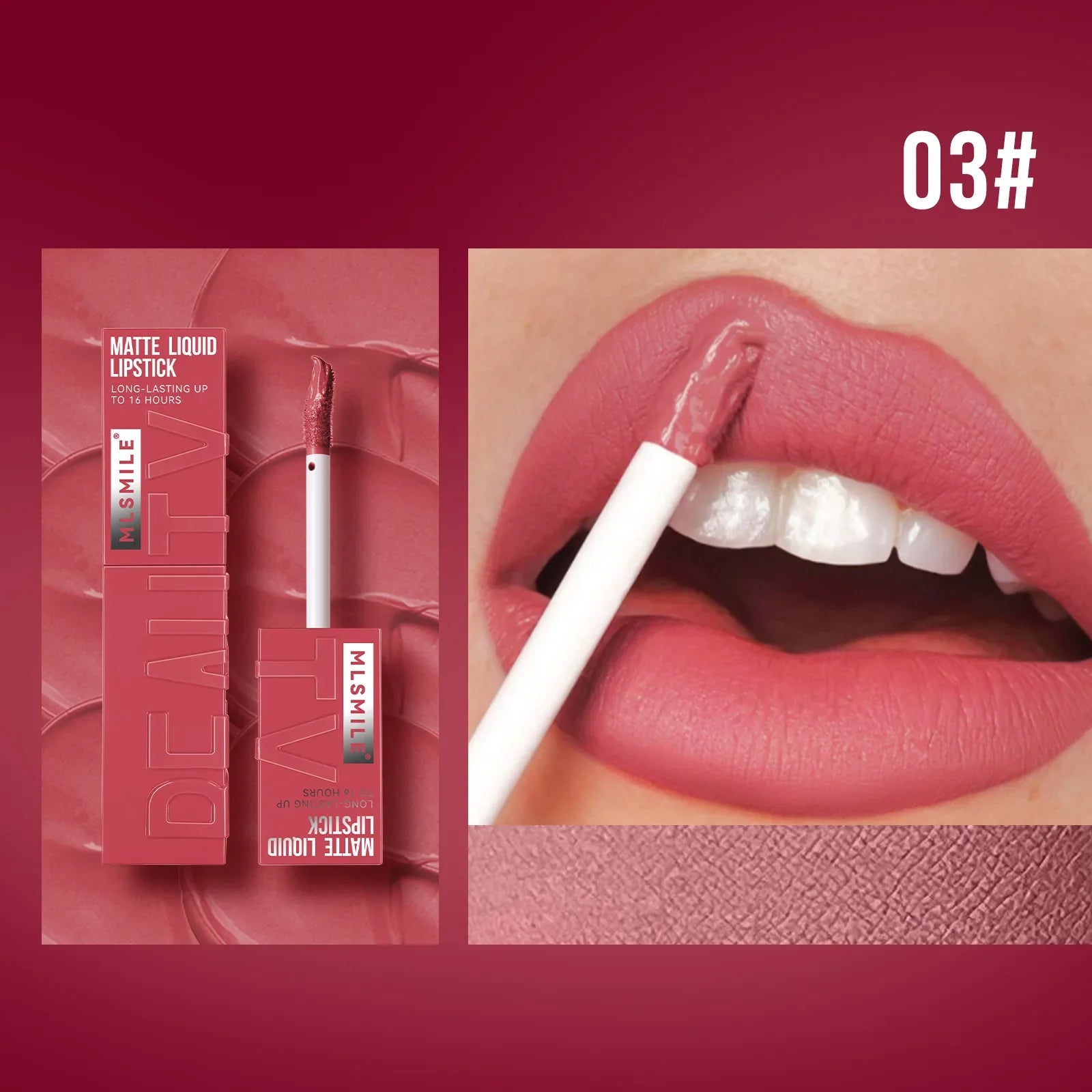 Matte Ink Liquid Lipstick Long Lasting Velvet Nude Lip Gloss Non-stick Cup Waterproof Lips Tint Waterproof Make Up - Tasawoq
