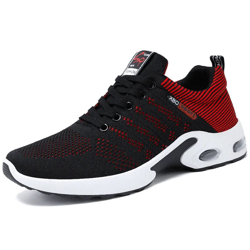 Shoes men 2025 new trend men's shoes breathable lace-up running shoes Korean version light casual sports shoes - Tasawoq