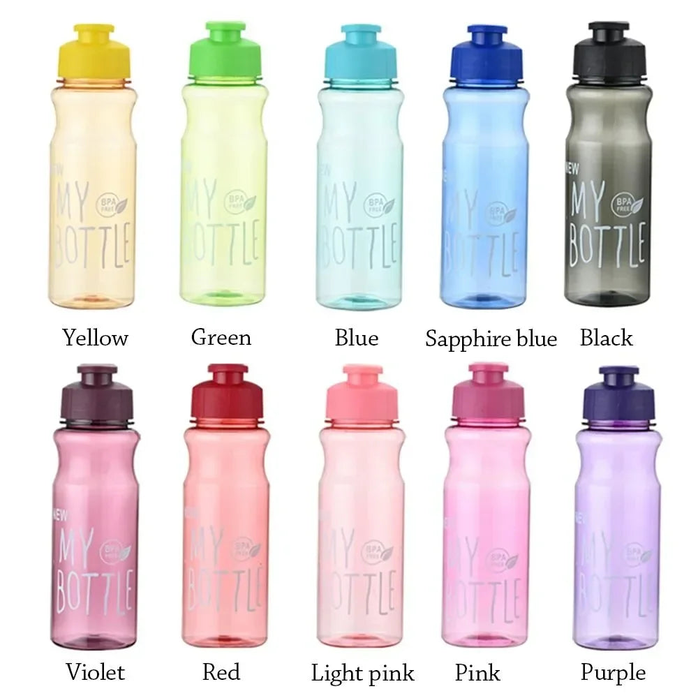 Gift Plastic Water Bottle Large Capacity Sports Kettle Wholesale Transparent Cold Water Cup Outdoor Portable 650ml