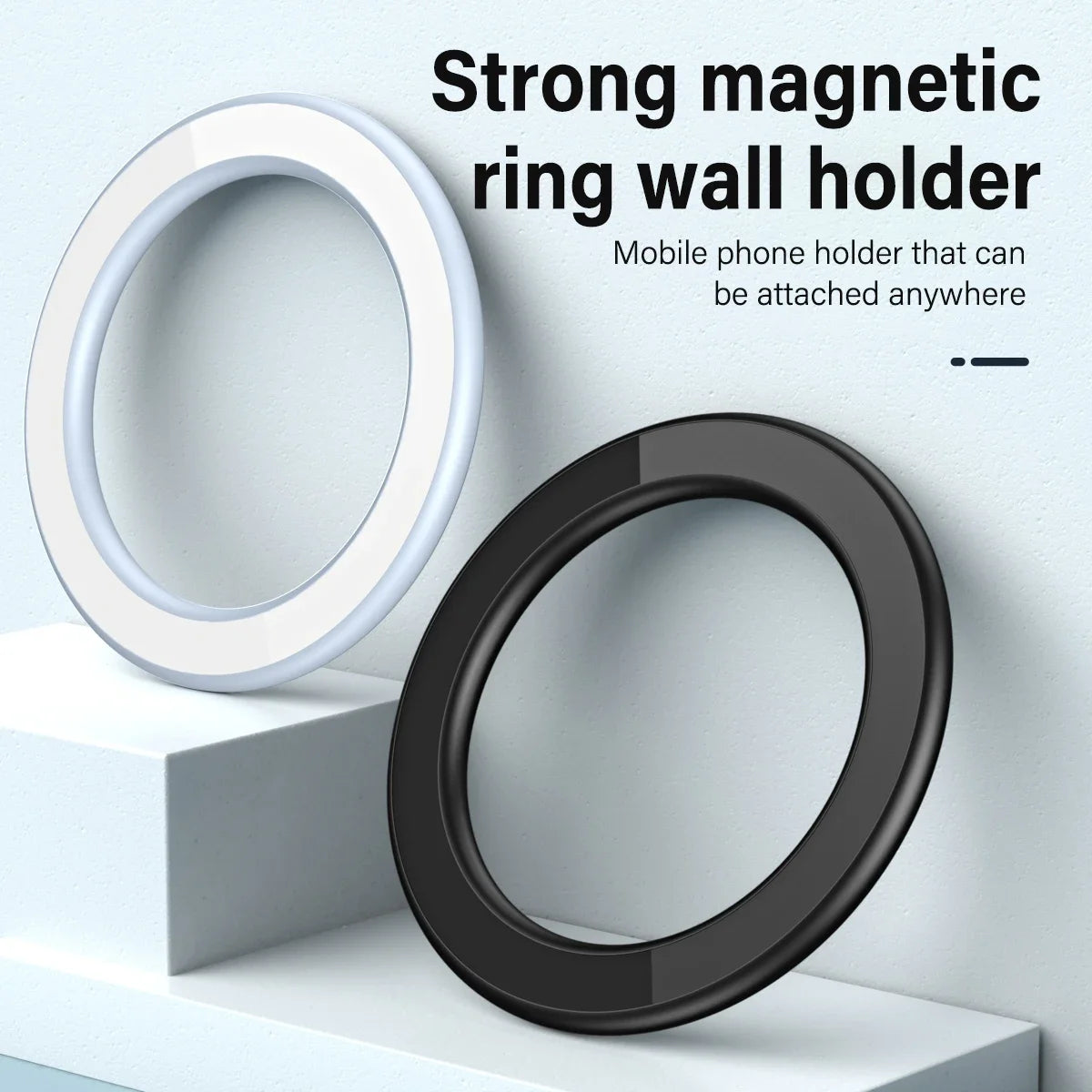 Magnetic Ring Holder For iPhone 15 14 13 12 Pro/Plus Wall Mobile Phone Magnet Stand in Car Cell Phone Metal Bracket Magnet Mount