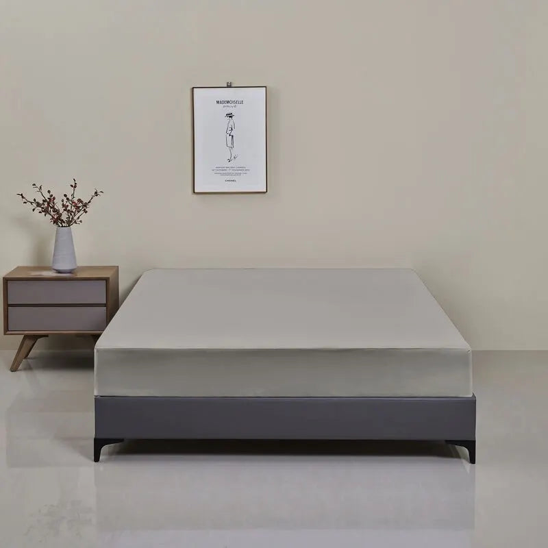 Safe Waterproof Mattress Protector, Soft Comfortable Breathable Solid Color Bedding Mattress Cover Fitted, Machine Washable - Tasawoq