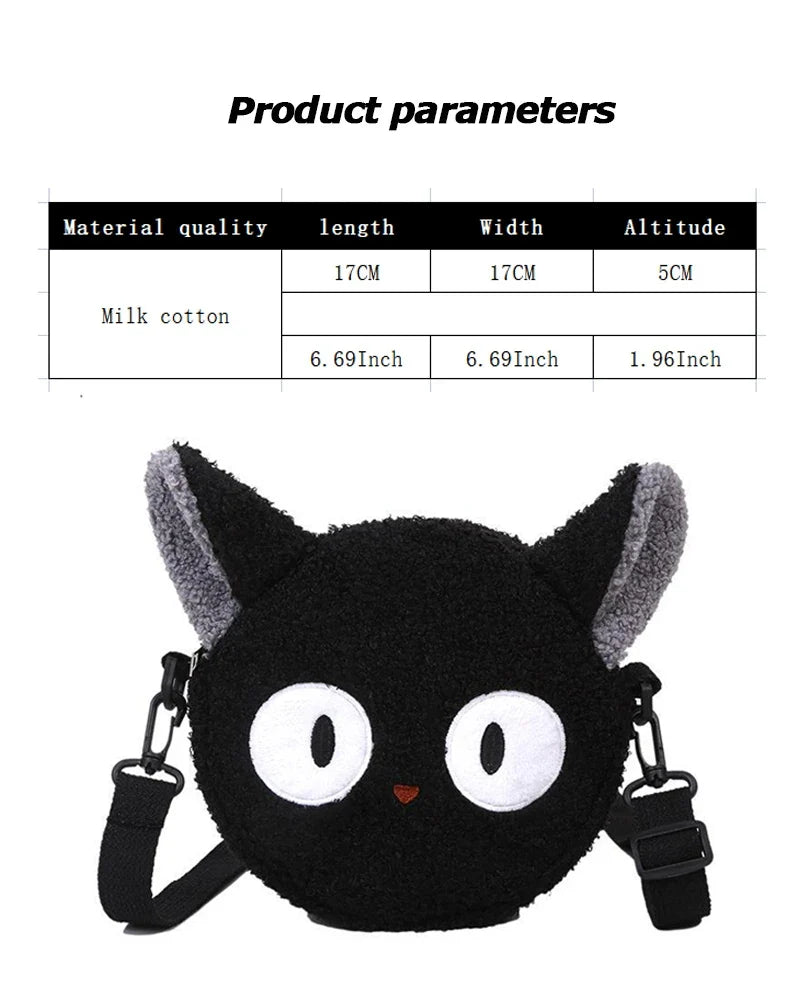 Japanese Style Kawaii Bag Women Cartoon Plush Shoulder Bag for Women New Crossbody Bag Small Phone Purse Bolsa Feminina - Tasawoq
