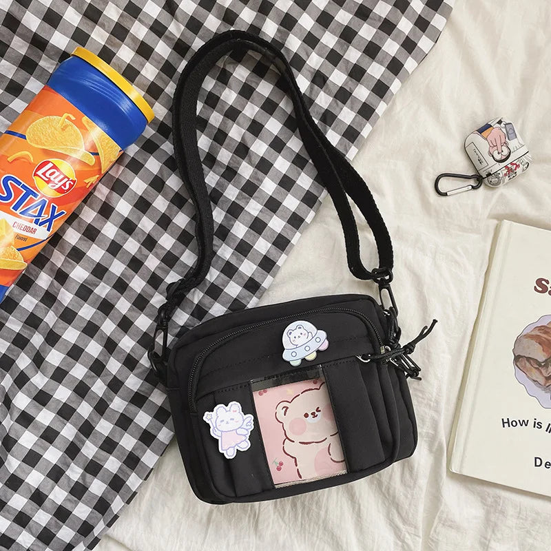 New Kawaii Bag Girls 2025 New JK Transparent Bag Small Crossbody Bag For Women Purses and Handbags Shoulder Bag Itabag Bolso - Tasawoq
