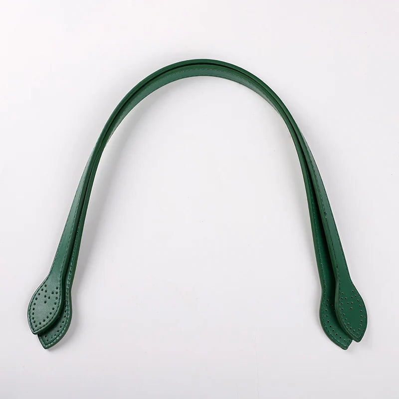 2Pcs 60cm PU Leather Bag Handle Shoulder Bag Strap Replacement Handbag Belt Straps DIY For DIY Women Handmade Bag Accessories - Tasawoq