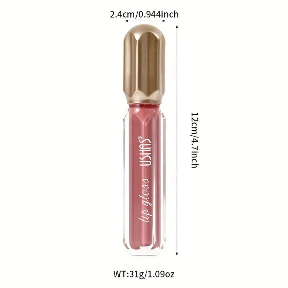 Mirror Pearl Lip Gloss Waterproof Long Lasting Moisturizing Lipstick Shine Glitter Lip Gloss Women Makeup Cosmetic - Tasawoq
