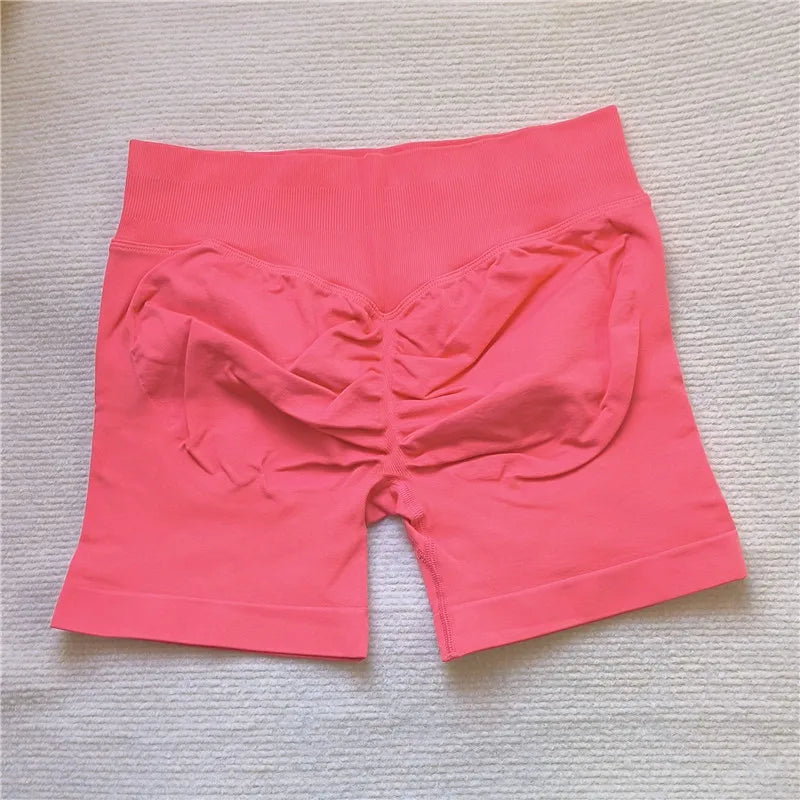 Gym Impact Running Shorts Scrunch Butt Shorts Women Biker Cycling Shorts Seamless Leggings Sexy Athletic Yoga Shorts - Tasawoq