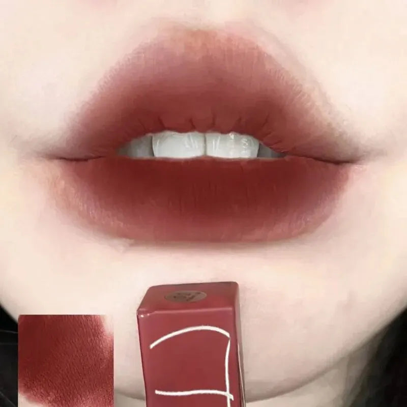 TX010Thin Tube Matte Lipstick, Waterproof and Sweatproof, Does Not Fade Or Remove Makeup, Can Be Used on Both Lips and Cheeks - Tasawoq