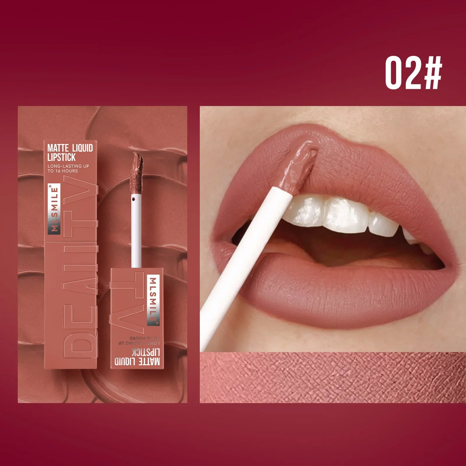 Matte Ink Liquid Lipstick Long Lasting Velvet Nude Lip Gloss Non-stick Cup Waterproof Lips Tint Waterproof Make Up - Tasawoq