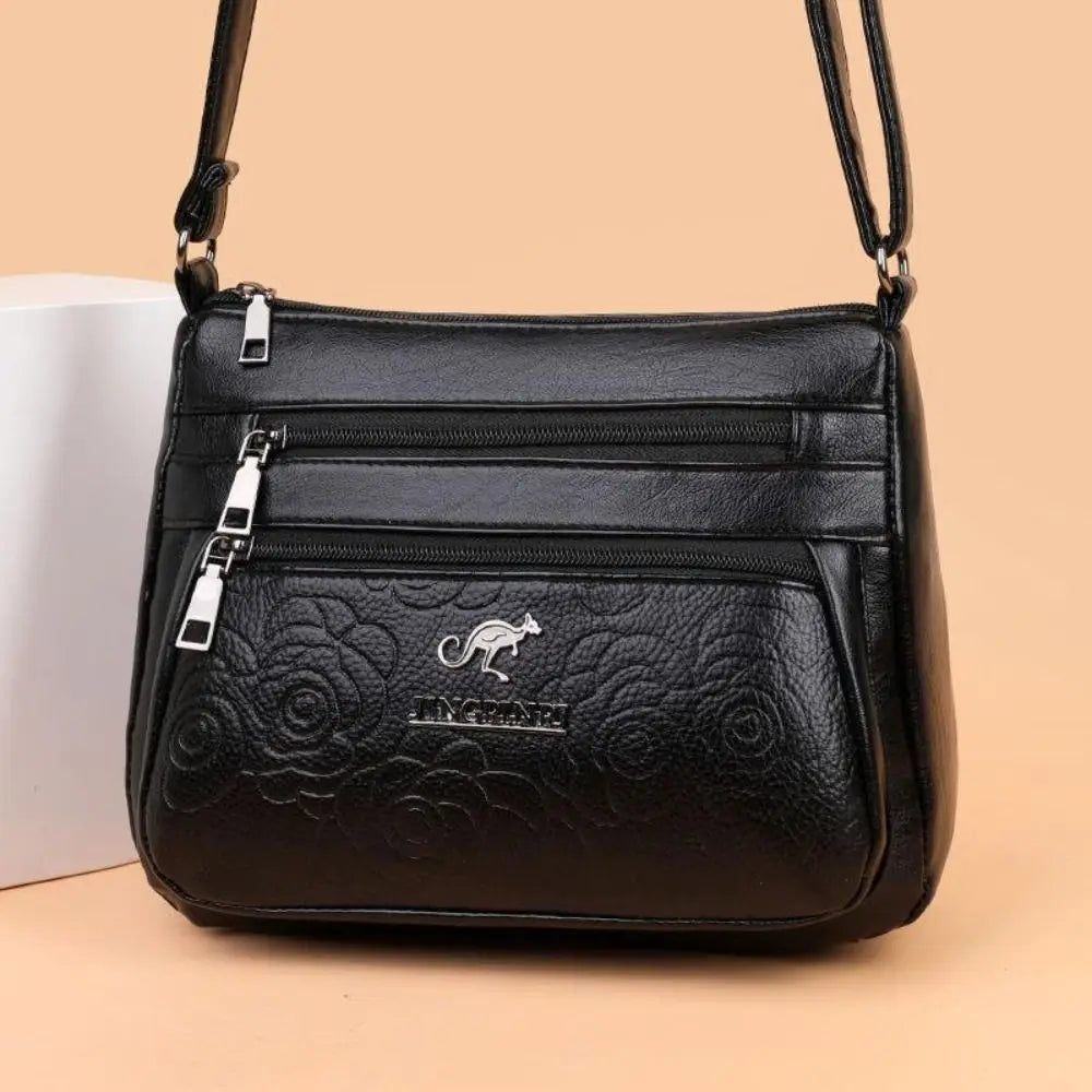 Women's Bag Middle-aged Bag Mother's Bag Fashion Multi-layer Large Capacity Single Shoulder Mother-in-law Buy Vegetable Bag - Tasawoq