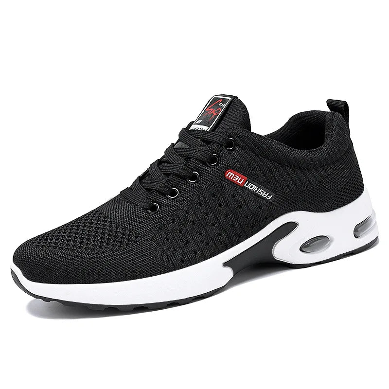 Shoes men 2025 new trend men's shoes breathable lace-up running shoes Korean version light casual sports shoes - Tasawoq