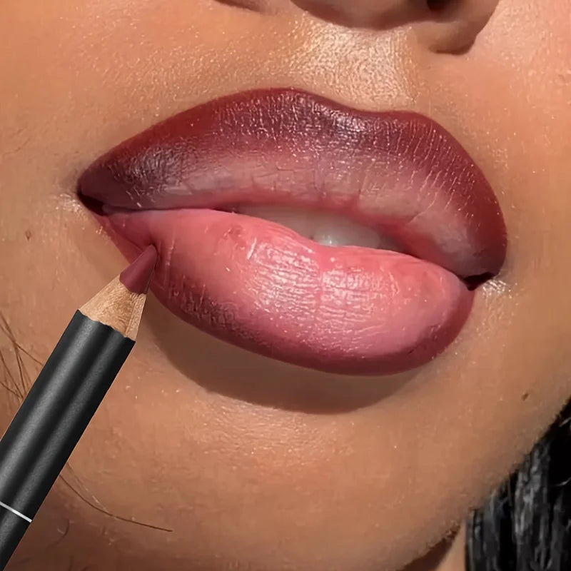 Luxury Matte Lip Liner, Long-Lasting, Smooth Application for Perfect Outline & Filling, Versatile Shades for All Skin Types - Tasawoq