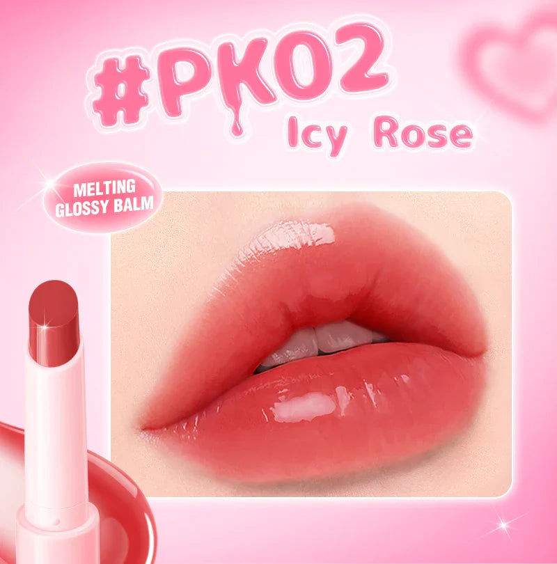 PINKFLASH Dewyful Glossy Lip Balm Long-lasting Moisturizing Lip Glaze Non-stick Lip Tints Women Lips Liner Care Makeup Cosmetics - Tasawoq