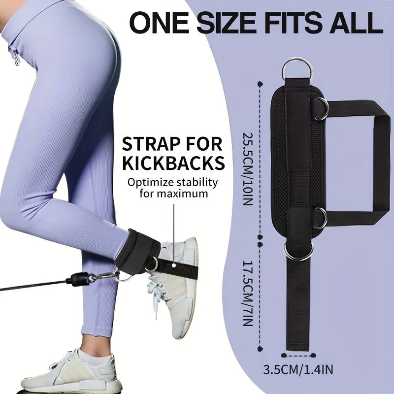 1PC Padded Ankle Straps Ankle Straps for Cable Machines Double D-Ring Fitness Ankle Cuffs for Gym Workouts Rebate Leg Extensions - Tasawoq