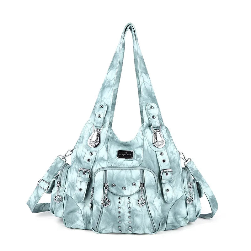 Angelkiss Bag Women Fashion Handbags Women Shoulder Bags PU Leather Handbag Female Satchel Big Shoulder Purse Bag bolsa feminina - Tasawoq