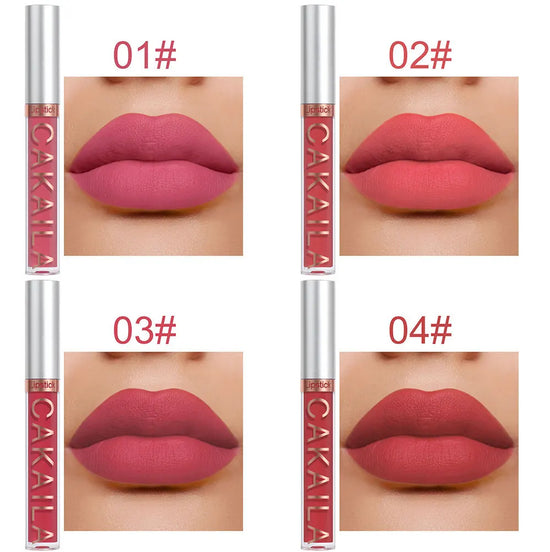 10/6 PCS Lipstick Set Matte Nude Liquid Lip Stain Makeup for women Non stick Cup Lip Gloss Waterproof Long lasting Cosmetics - Tasawoq