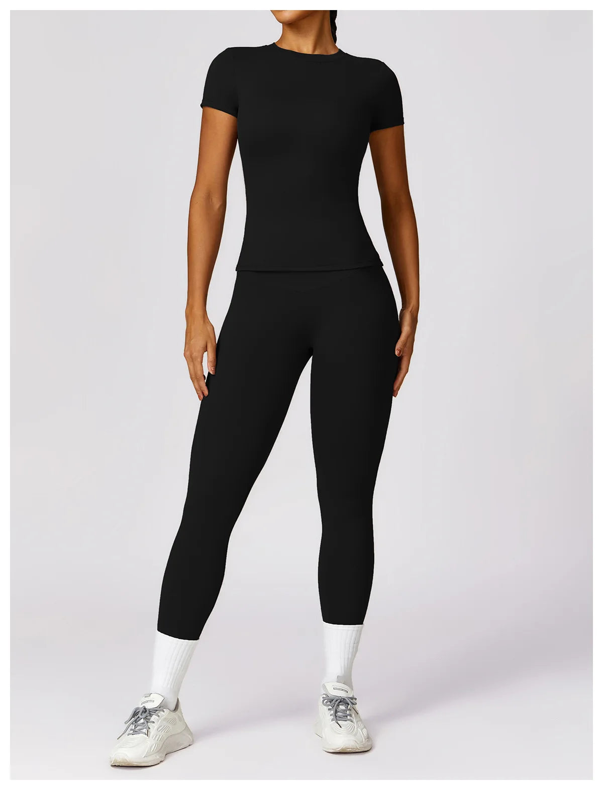 HGC Women's Sports T Shirt Summer Short Sleeve Running Round Neck Breathable Stretchy GYM Yoga Slim Fitness Active Top Tee - Tasawoq