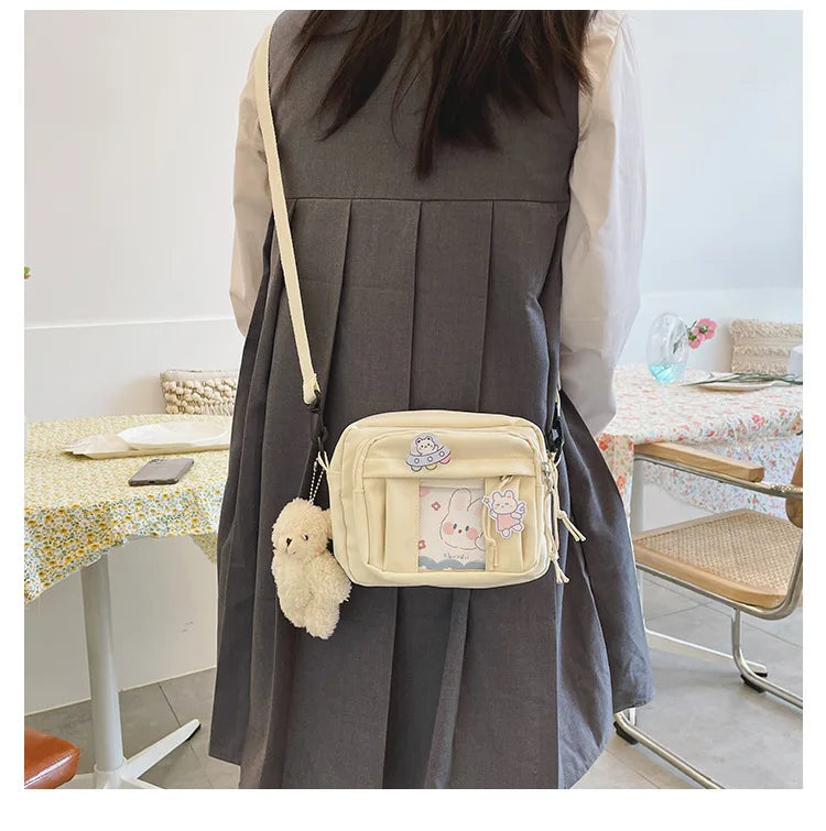 New Kawaii Bag Girls 2025 New JK Transparent Bag Small Crossbody Bag For Women Purses and Handbags Shoulder Bag Itabag Bolso - Tasawoq