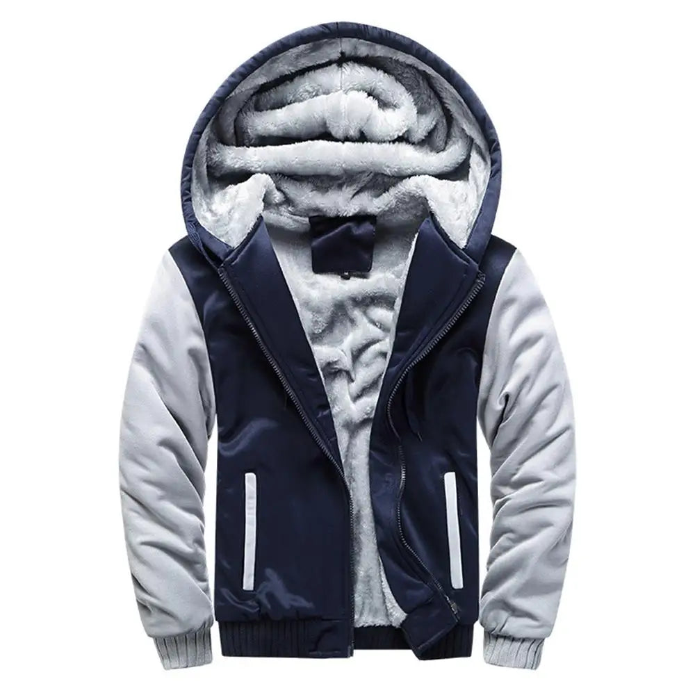 Men's Jacket Camouflage Thicken Winter Jackets for Men Fleece Long Sleeve Coat Man Casual Hoodies Streetwear Men's Coats - Tasawoq