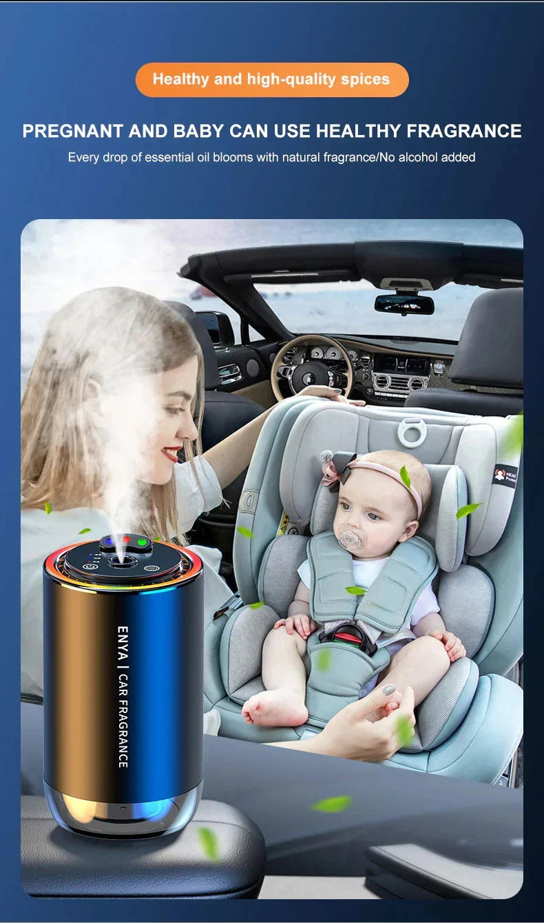 3-Color Starry Sky Top Car Aromatherapy Intelligent Spray Automatic Air Fragrance Sprayer Car Perfume Diffuser Suitable for Baby