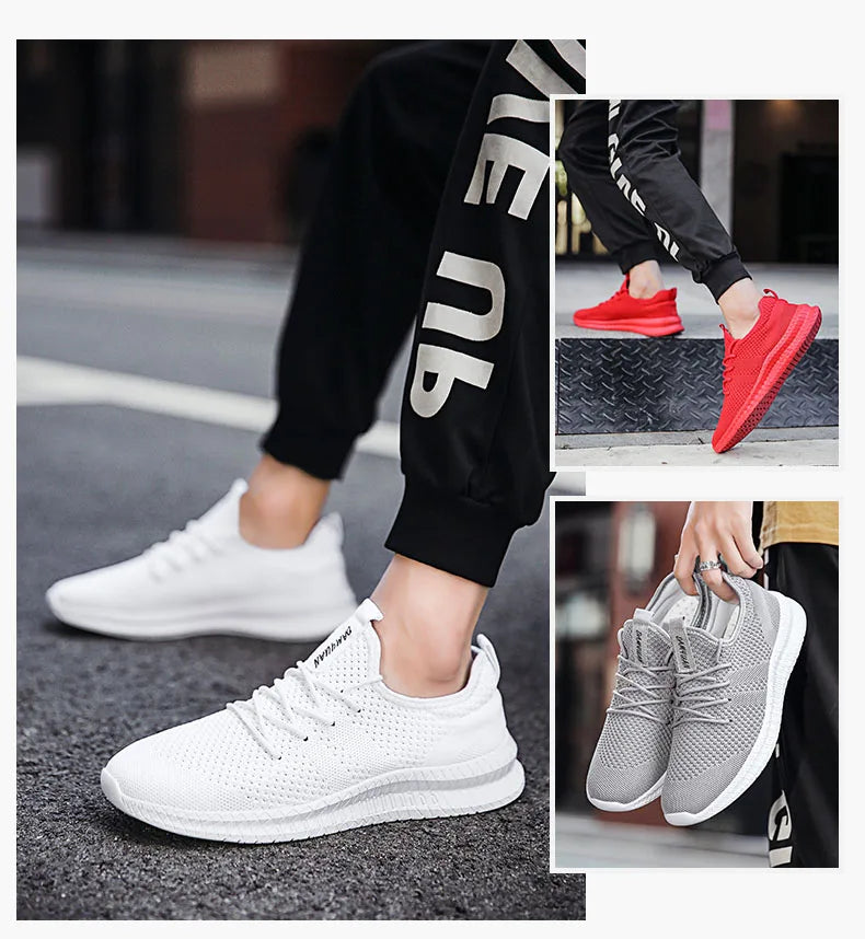 2022 Shoes for Men High Quality Male Sneakers Breathable Fashion Gym Casual Light Walking Plus Size Footwear Zapatillas Hombre - Tasawoq