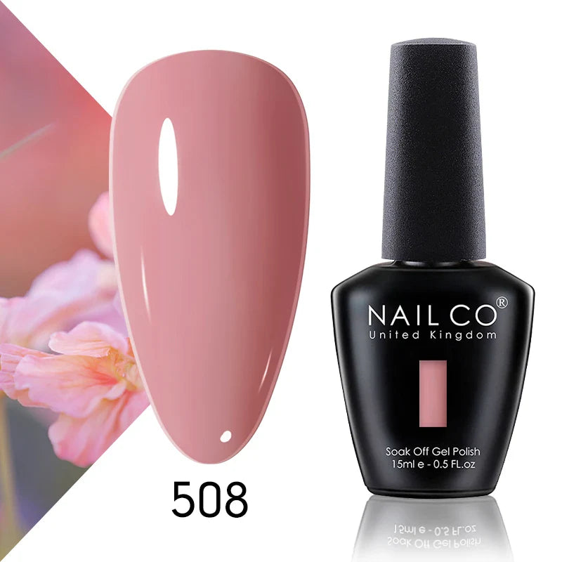 NAILCO 15ml Fresh Series Gel Nail Polish Design UV&LED Nail Gel Spring Summer Color Vernis Nail Art Glitter All For Manicure Set - Tasawoq