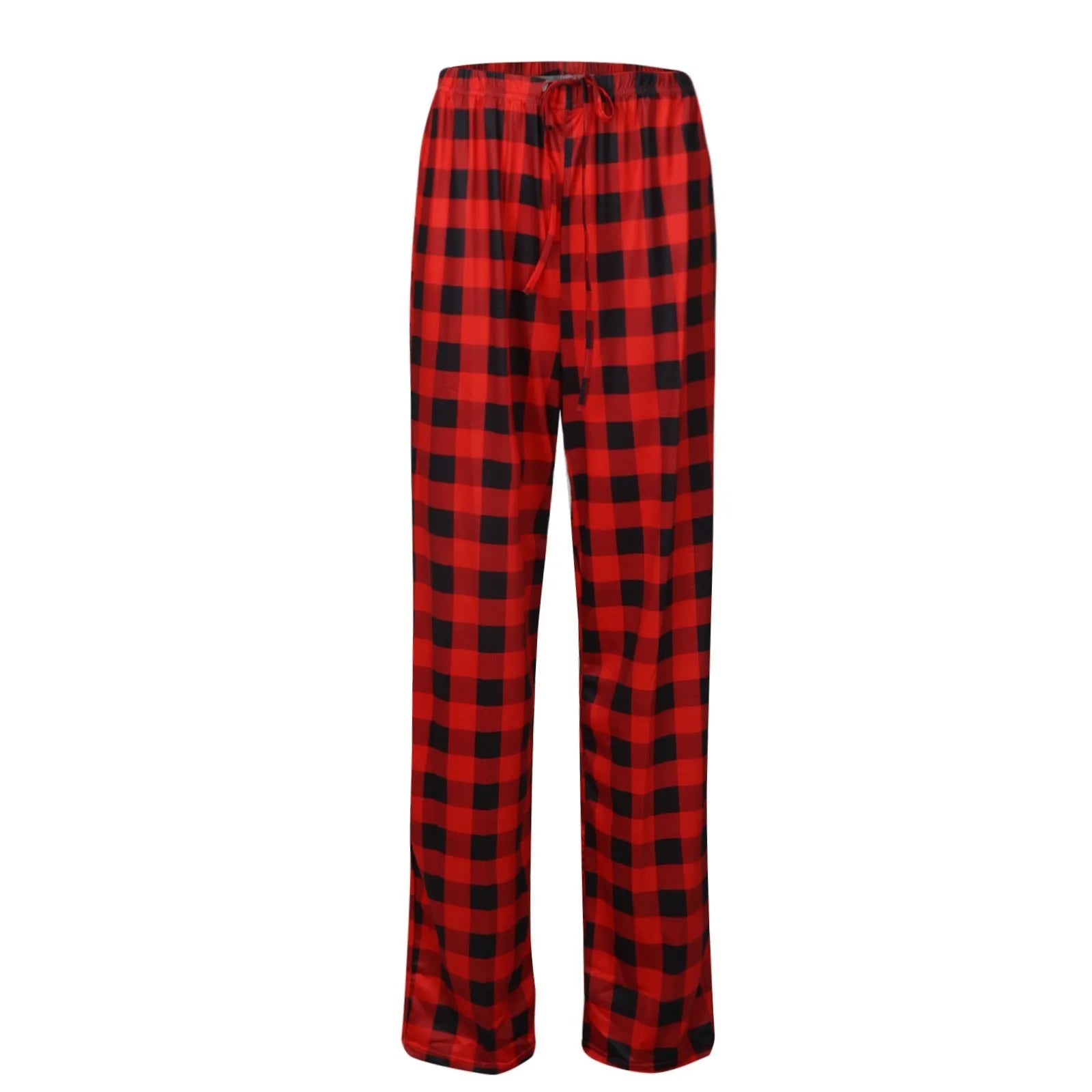 Women Christmas Pajama pants Autumn Winter Plaid Printed Pants Fashion Casual Wide Leg Pants Clothing Streetwear - Tasawoq