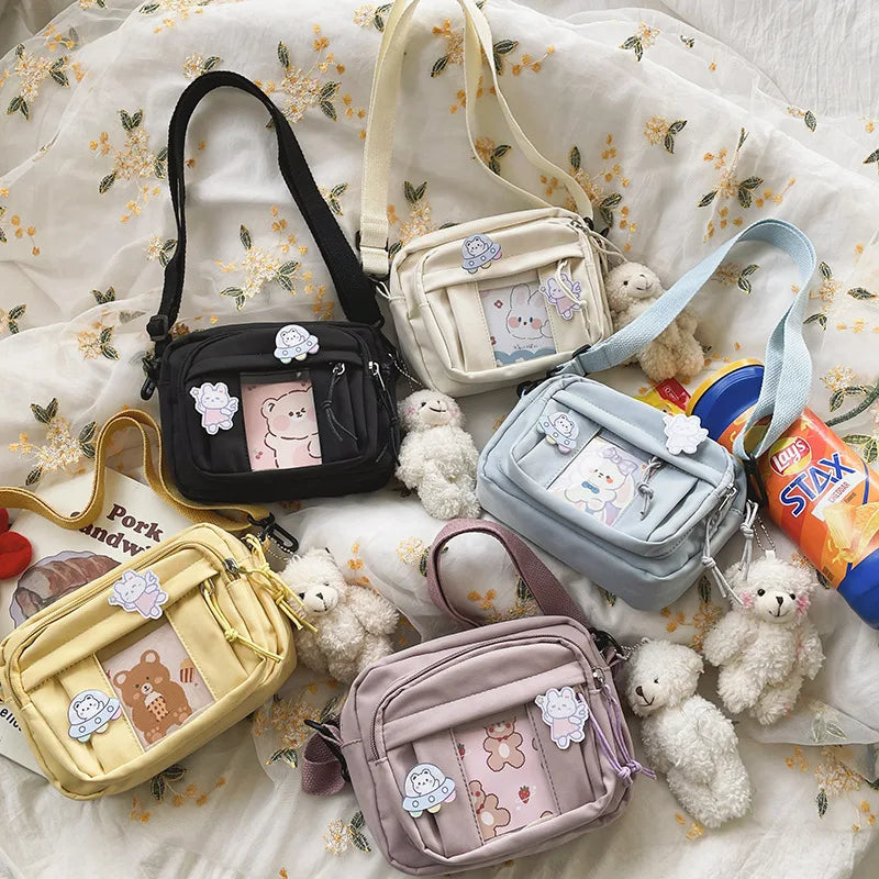 New Kawaii Bag Girls 2025 New JK Transparent Bag Small Crossbody Bag For Women Purses and Handbags Shoulder Bag Itabag Bolso - Tasawoq