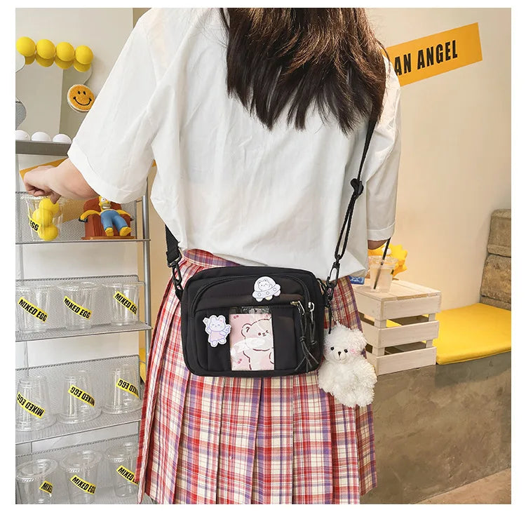 New Kawaii Bag Girls 2025 New JK Transparent Bag Small Crossbody Bag For Women Purses and Handbags Shoulder Bag Itabag Bolso - Tasawoq