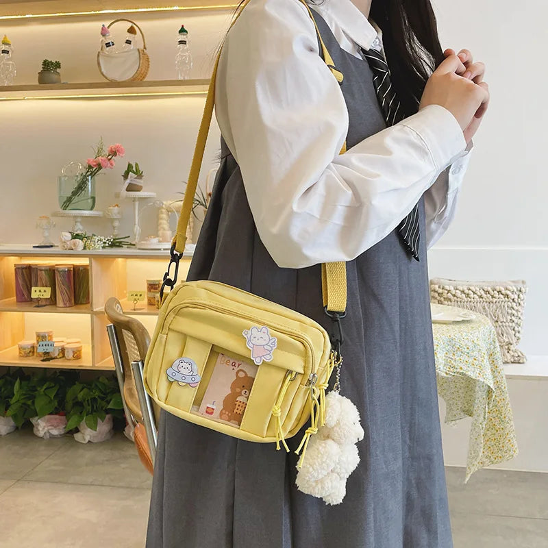 New Kawaii Bag Girls 2025 New JK Transparent Bag Small Crossbody Bag For Women Purses and Handbags Shoulder Bag Itabag Bolso - Tasawoq