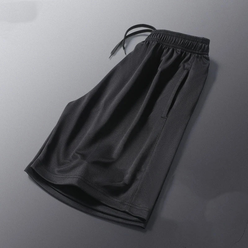 SONECHOKI Running Shorts Men Striped Printing Loose Basketball Sport Gym Breathable Shorts Fitness Training Workout Bottom Male - Tasawoq