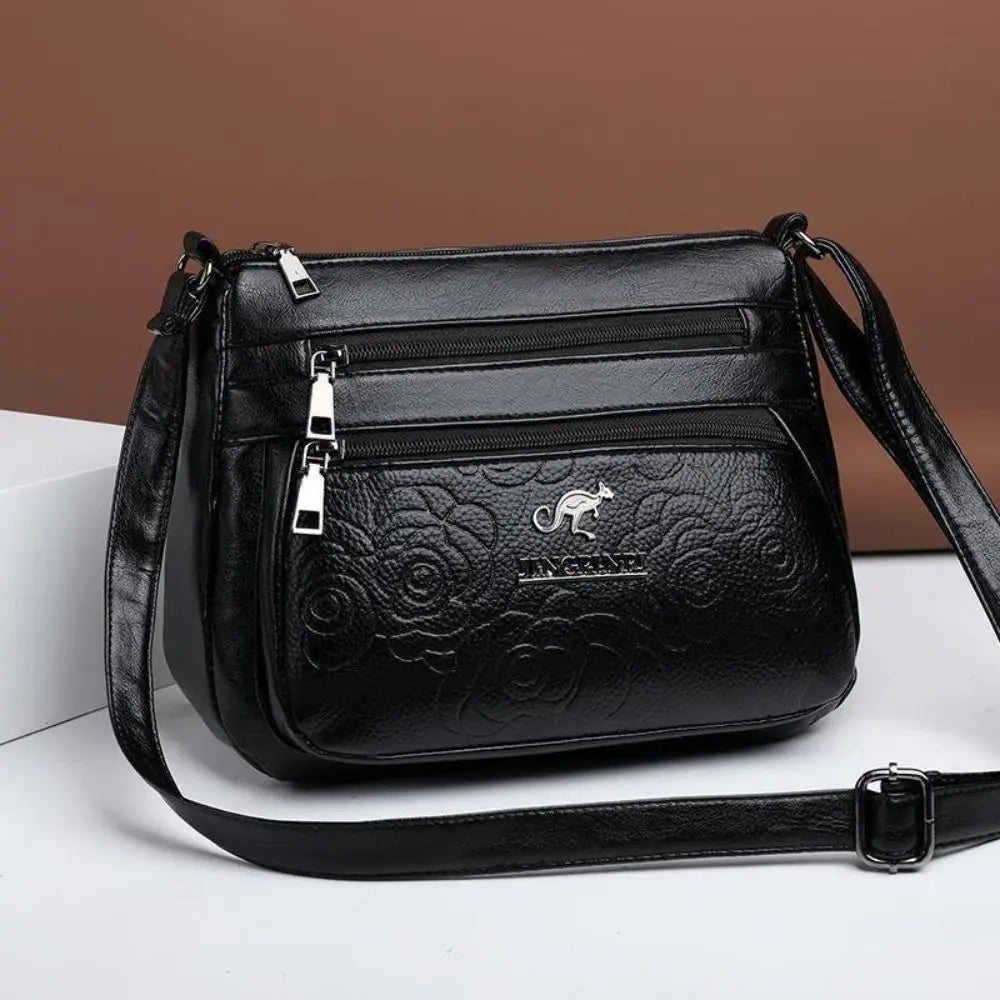 Women's Bag Middle-aged Bag Mother's Bag Fashion Multi-layer Large Capacity Single Shoulder Mother-in-law Buy Vegetable Bag - Tasawoq