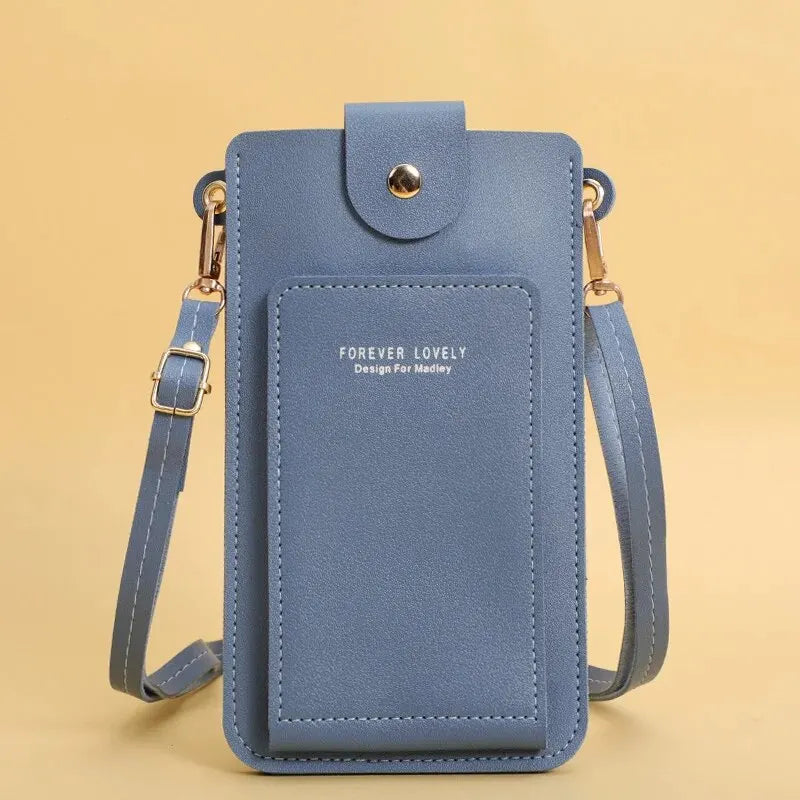 Women Bags Soft Leather Wallets Touch Screen Cell Phone Purse Crossbody Shoulder Strap Handbag for Female Cheap Women's Bags - Tasawoq