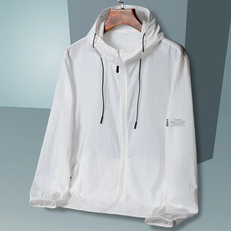 2025 Summer Hooded Jacket Men Women Sun Protection Clothing Fishing Hunting Clothes Quick Dry Skin Windbreaker - Tasawoq