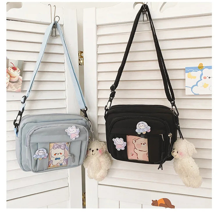 New Kawaii Bag Girls 2025 New JK Transparent Bag Small Crossbody Bag For Women Purses and Handbags Shoulder Bag Itabag Bolso - Tasawoq