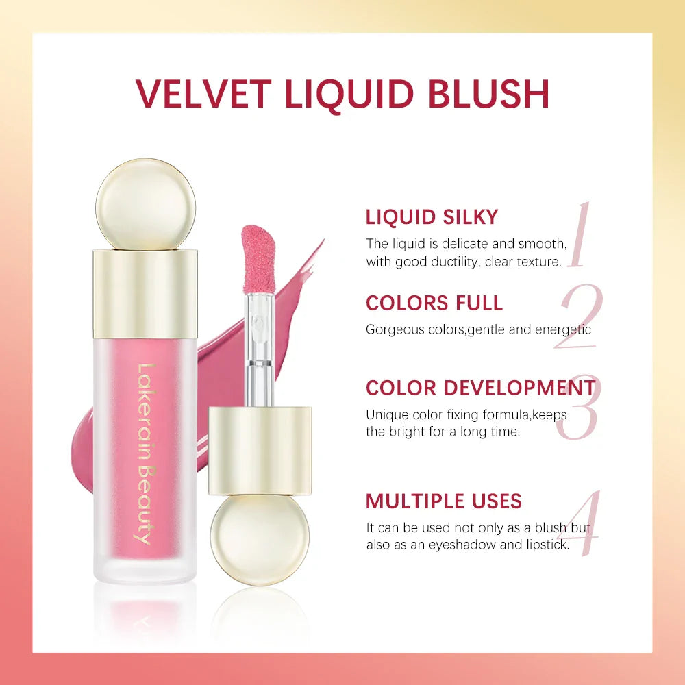 Blush Liquid Blusher Real Makeup Blush Matte Palette Blusher Cosmetics Products Liquid Cream Stick Pink Face raremakeup Beauty - Tasawoq