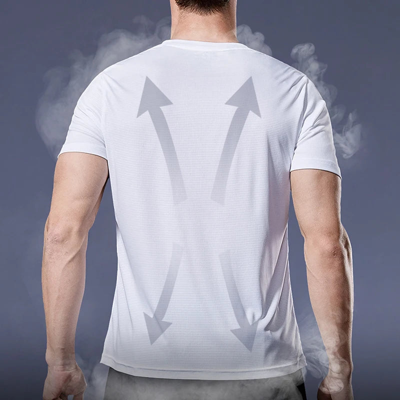 Summer Sport Gym t Shirt Men Quick Dry Running Bodybuilding Shirts Men Short Sleeve Fitness Tops Oversized Brazil t-Shirt Jersey - Tasawoq