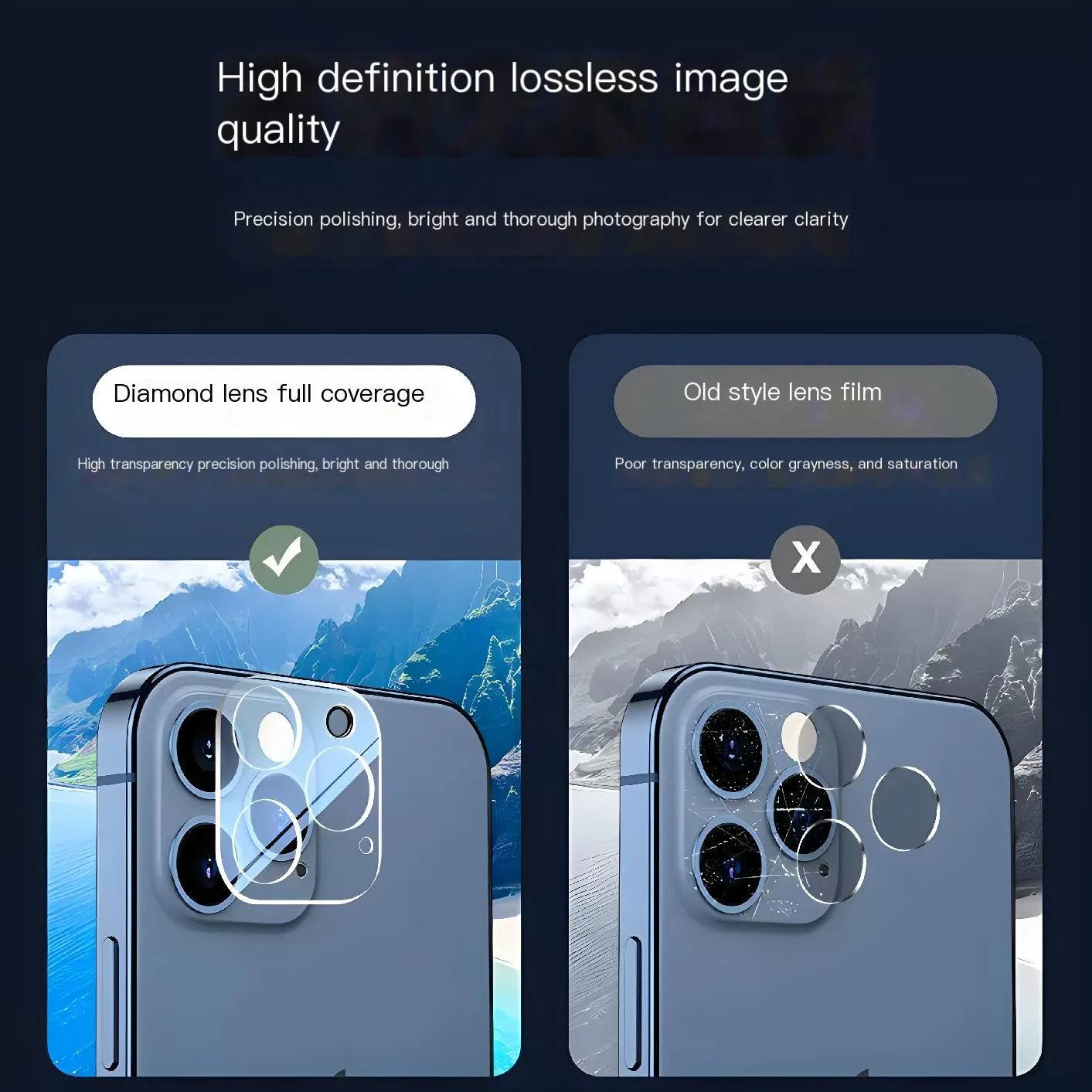 Camera Lens Protector For iPhone 15 13 14 Pro Max Plus Screen Protector Cover For iPhone 12 11 Pro Max Camera Tempered Glass - Tasawoq