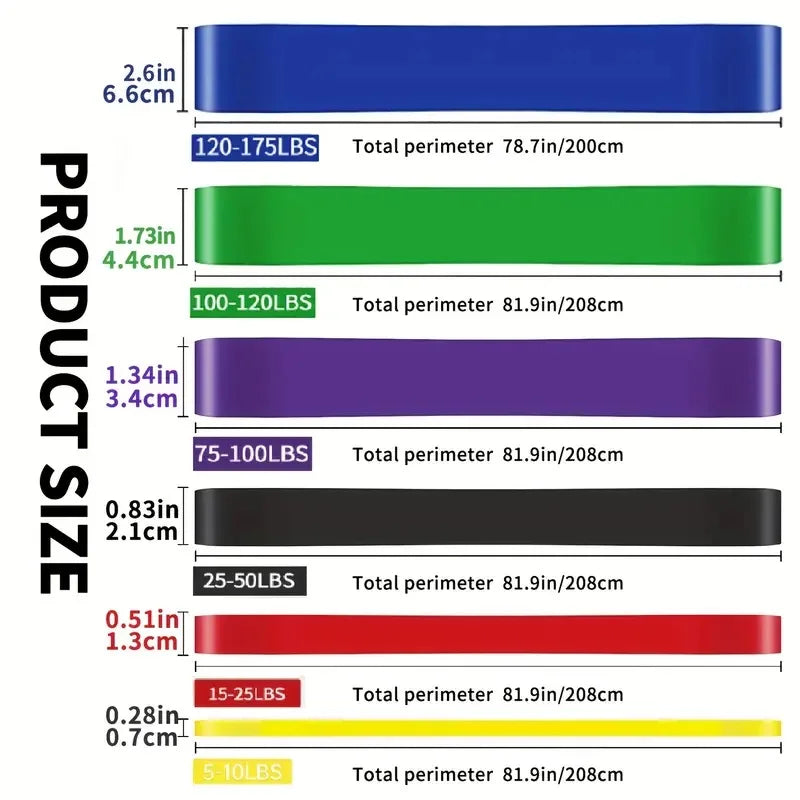 Resistance Bands Exercise Elastic Workout Ruber Loop Strength Rubber Band Gym Fitness Equipment Training Expander Unisex - Tasawoq