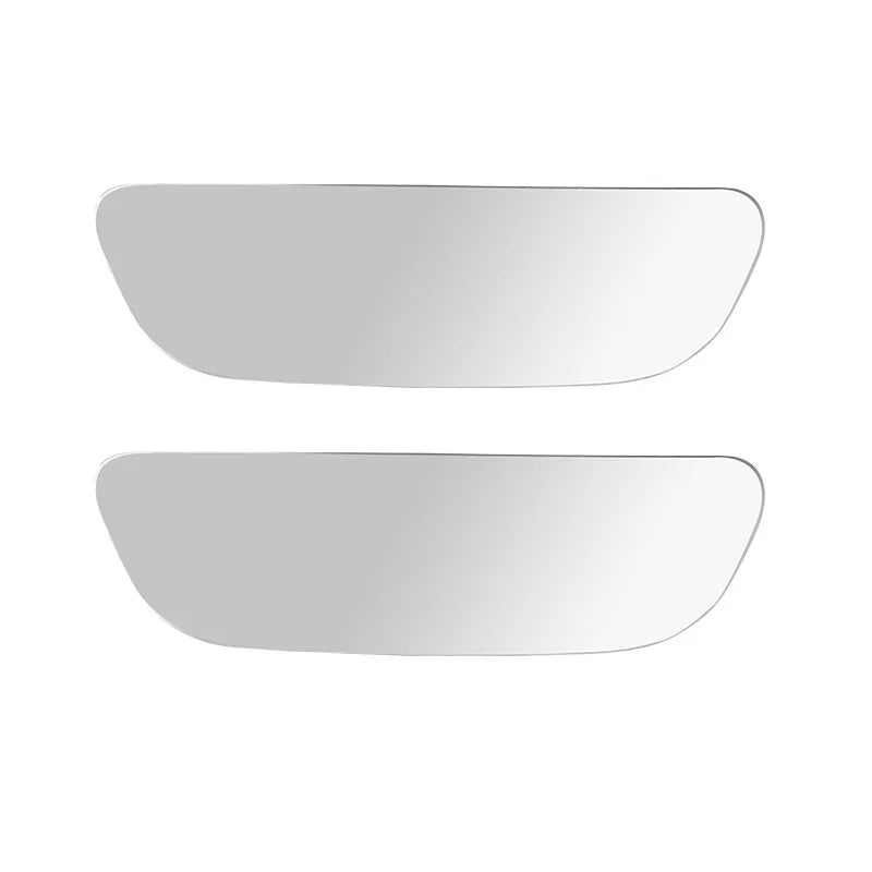 2PCS 360 Degree Adjustable Angle HD Glass Blind Spot Mirrors Car Rearview Mirrors Frameless Wide-angle Rearview Auxiliary Mirror